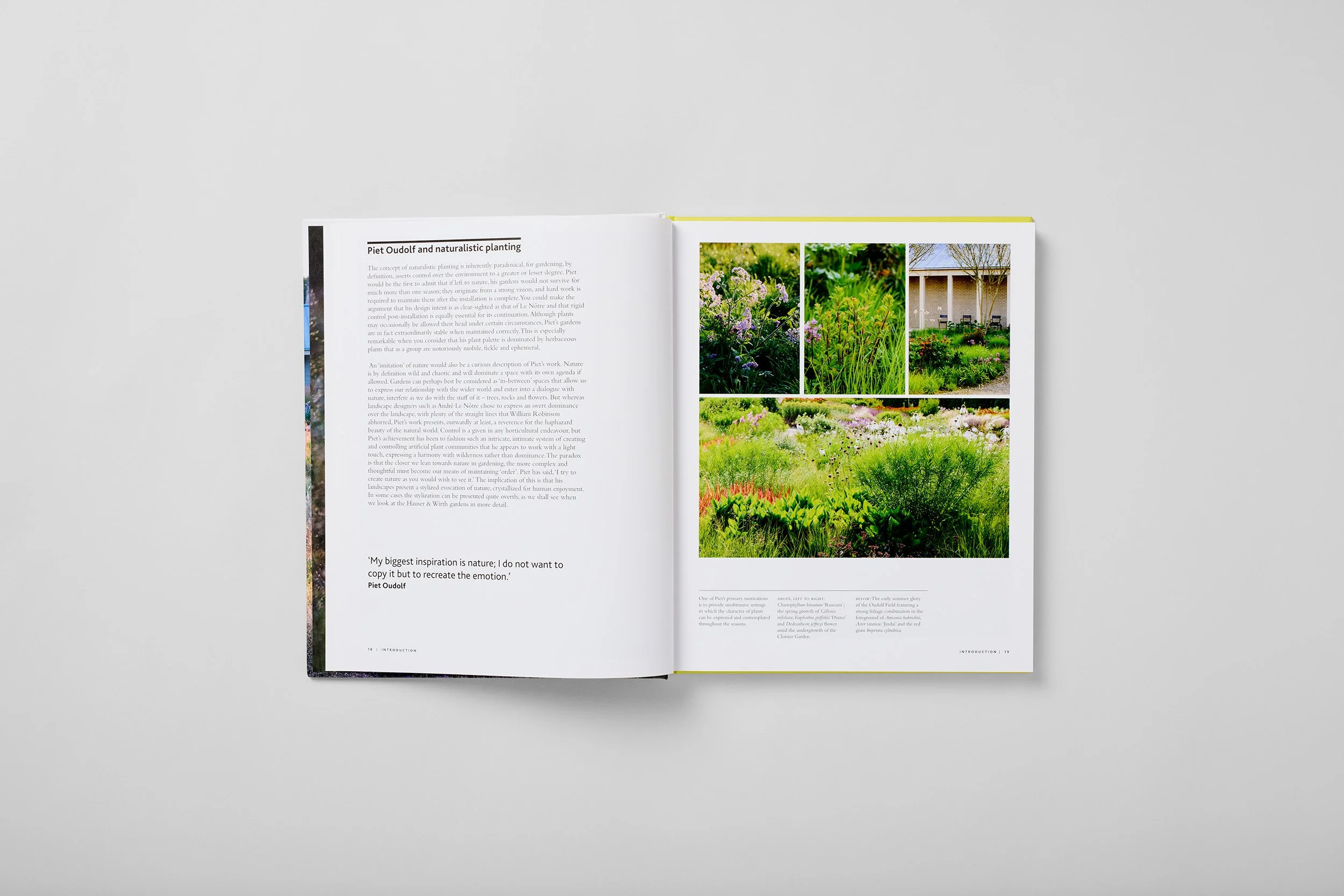 Interior spread from Planting the Oudolf Gardens at Hauser & Wirth Somerset, photograph 6 of 6