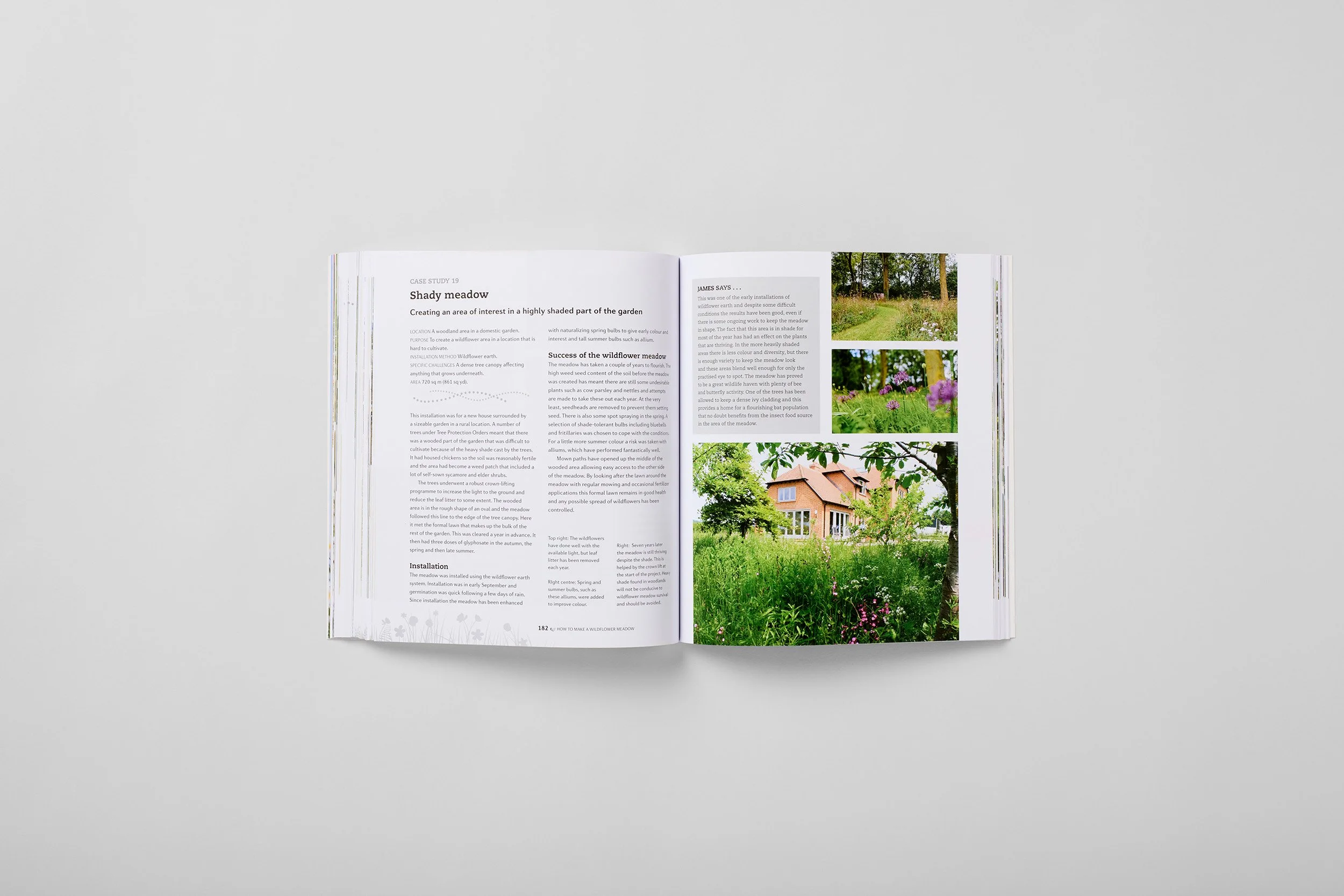 Interior spread from How to Make a Wildflower Meadow, photograph 5 of 6